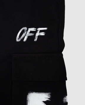 Off-White Children's black cargo skirt 44GCY001F26F001