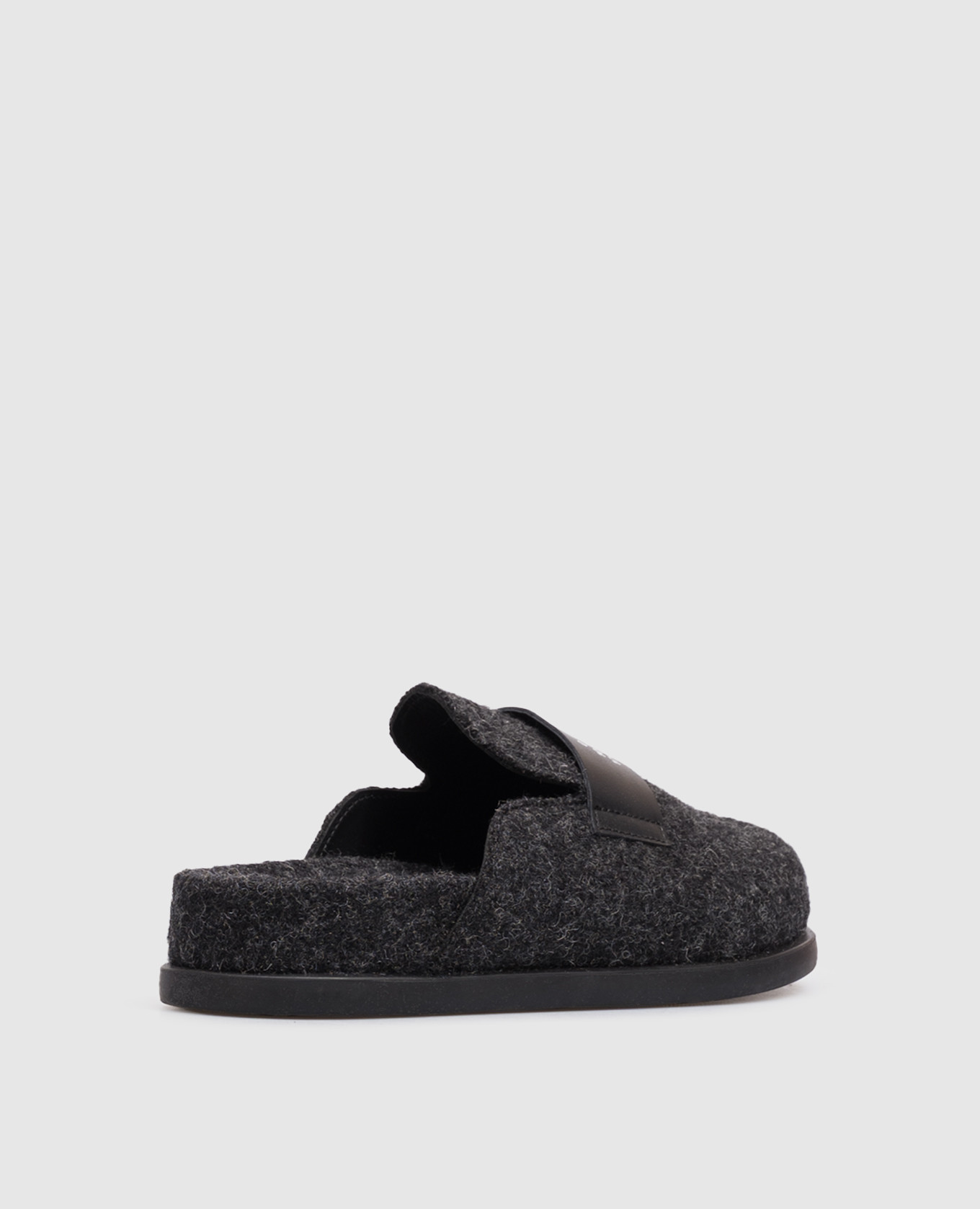 Children's gray wool mules Maison Margiela MM6 3