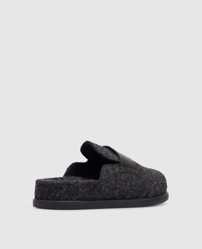Maison Margiela MM6 Children's gray wool mules 838712835