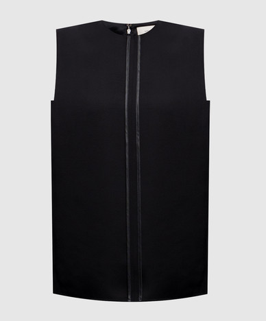 ADELI black top with inside-out effect