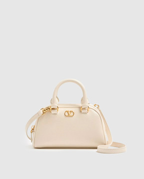 Valentino Ivory VLogo leather mini bag 8W2P0AX7SNP