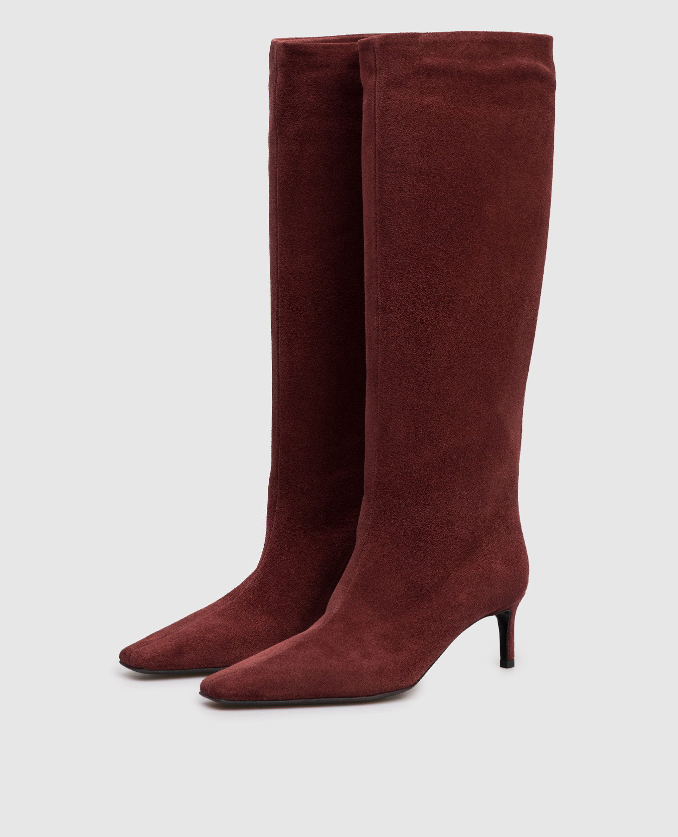 

Burgundy suede boots Babe Pay Pls