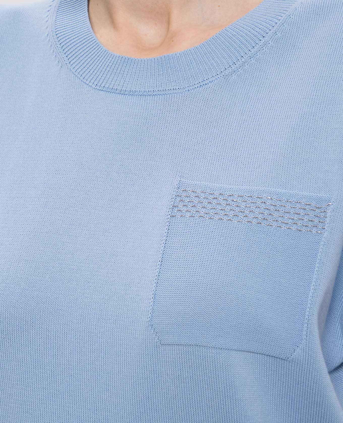 Blue top with monil chain Peserico 5