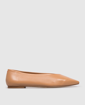 Aeyde Betty brown leather ballet flats FLMADS8MFL0220717007