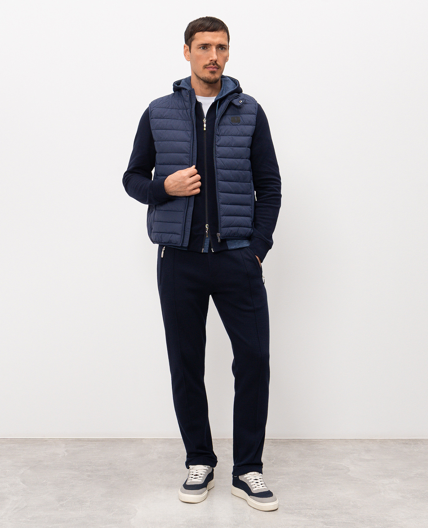 Blue quilted vest Trussardi 2