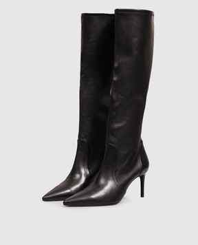 Stuart Weitzman STUART POWER black leather boots SK313
