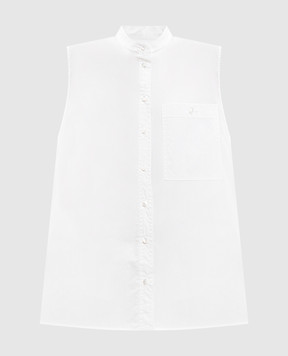 Solotre White sleeveless shirt M1AB0063