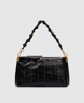 Gianni Chiarini Black Leather Fanny Crossbody Bag BS12644EEL