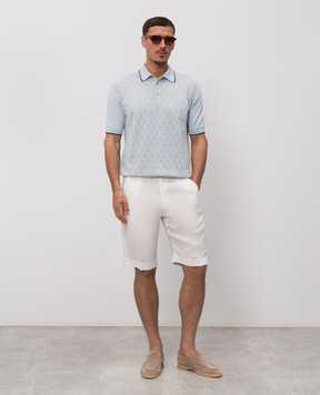 Cashmere&Whiskey White linen shorts 0255500638
