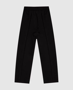 Balmain Children's black sweatpants with logo embroidery BX6S00J03711214