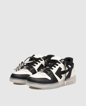 Off-White White Leather Out Of Office Varsity sneakers OMIA189F25LEA00C