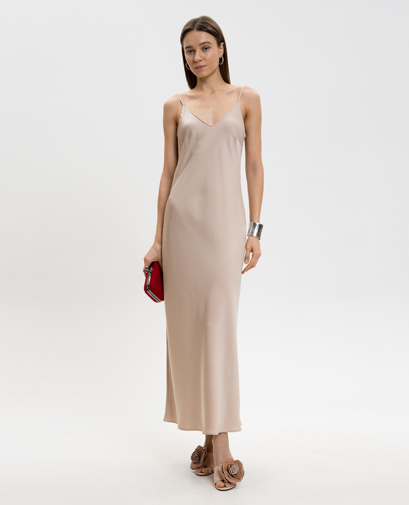

Beige silk maxi dress Allude