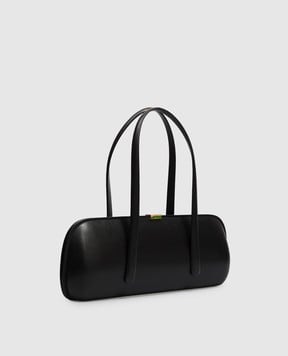 Thierry Mugler Black leather Aurora bag 26F10SA00609050