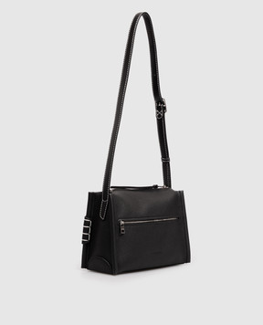 JW Anderson Black leather crossbody bag Loafer HB0767LA0410w