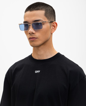 Off-White Gold sunglasses with OFF logo OW2031764559