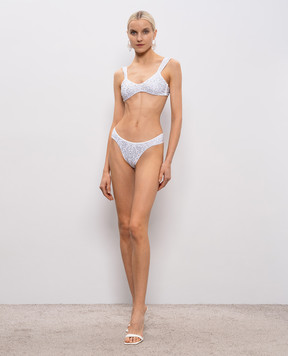 Venuja White Texano swimsuit with crystals BI002B