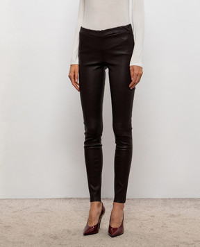 ARMA Roche brown leather leggings 001L26600202
