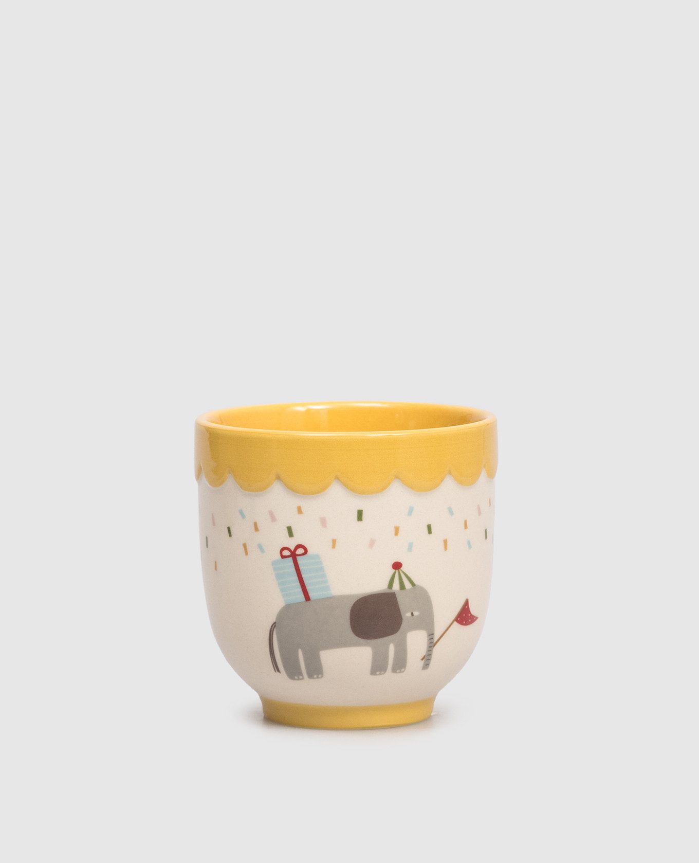 

Beige children's ceramic cup Celebrate Bloomingville