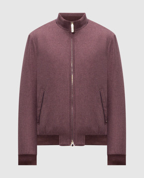 Stefano Ricci Purple silk and cashmere jacket MZJ6300050C174HA