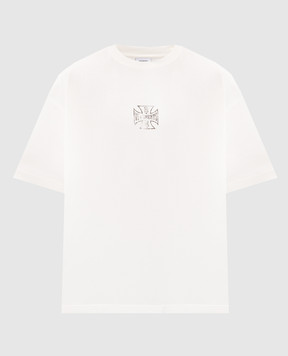 Vetements Ivory T-shirt with print MH27TR196W