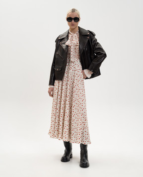 Babe Pay Pls Dark brown leather jacket 2518ARIZONA