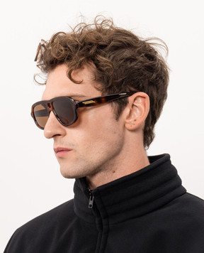 Bottega Veneta Sophia Ribbon Brown Sunglasses A009A1V2Q30