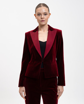 Max Mara Red velvet jacket Eolie EOLIE