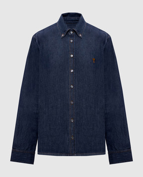 Ami Paris Blue denim shirt USH786DE0123