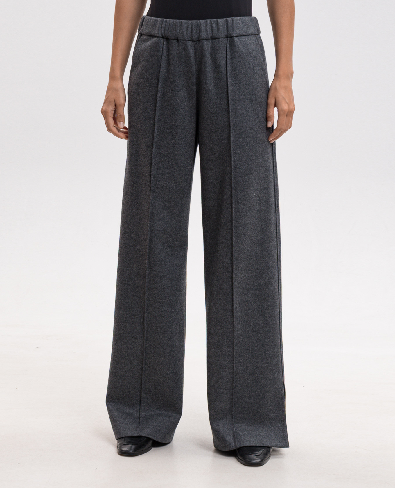 Gray wool pants Jil Sander 3