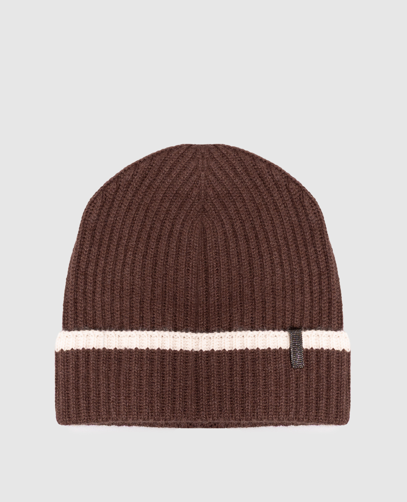 Brown cashmere hat
