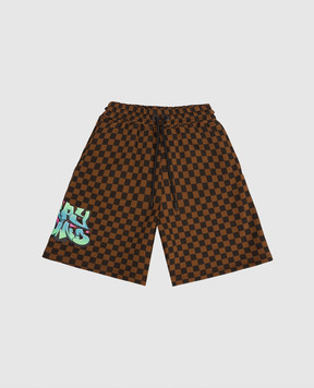 Sprayground Catch Bear Kids Brown Shorts SPY1394E
