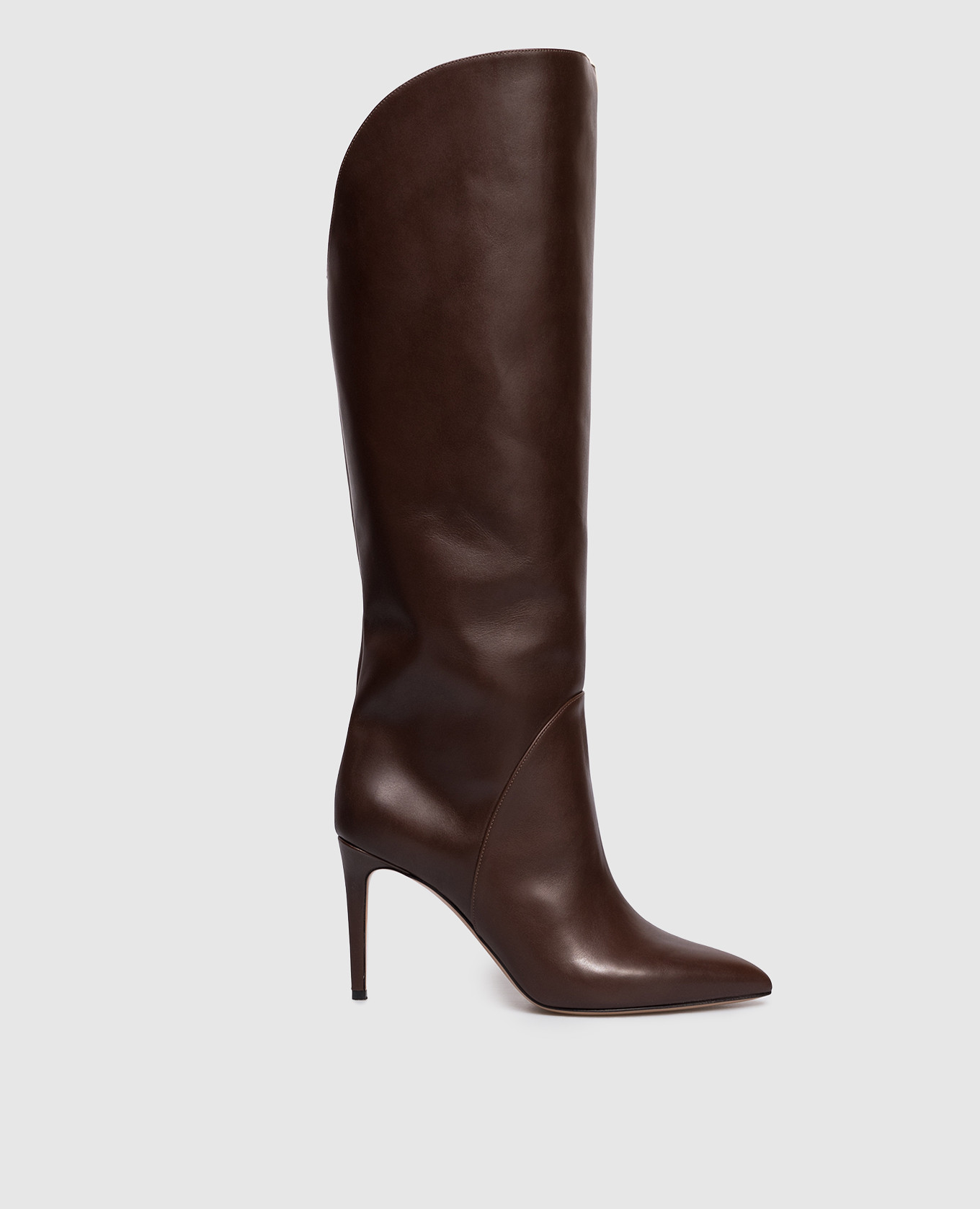 

Brown leather boots GAIA Paris Texas