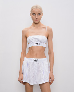 SSHEENA Timido white striped top 26SSTIMIDOTS26003