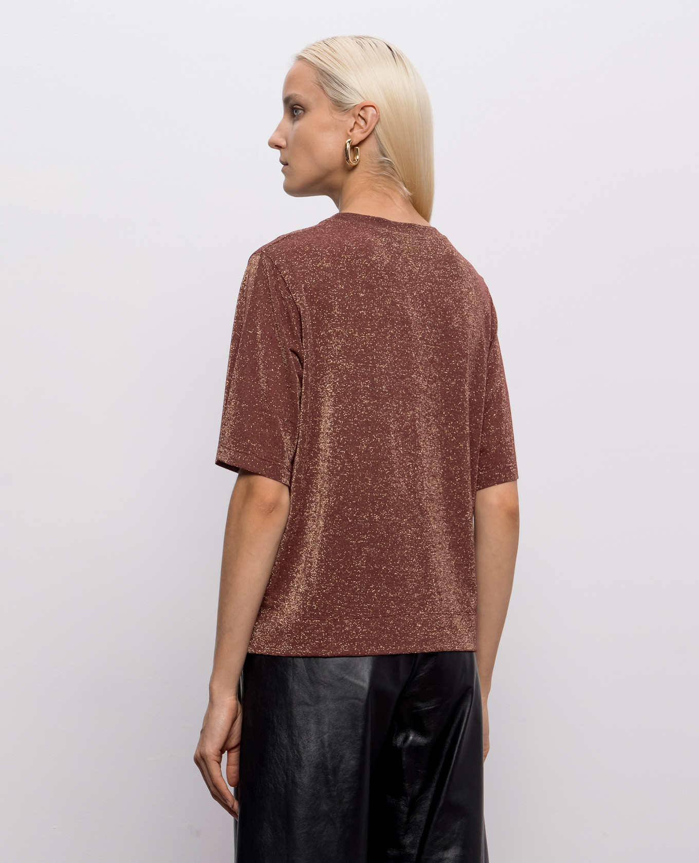 

Iora brown lurex t-shirt Momoni