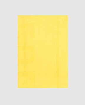 Vilebrequin Yellow terry beach towel with logo SANC1200