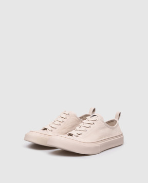 Ann Demeulemeester Halli beige suede sneakers with logo B0014076LT199