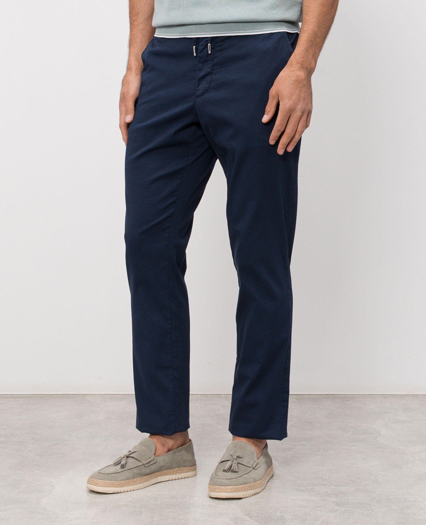 

Blue silk pants Castangia dal 1850