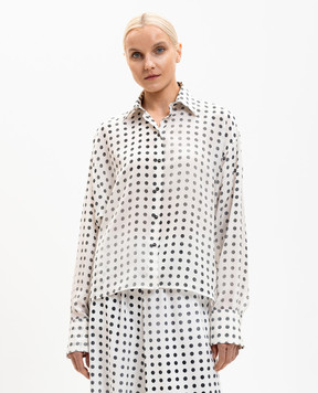 Ermanno Scervino Polka dot silk blouse D482K751XSQ