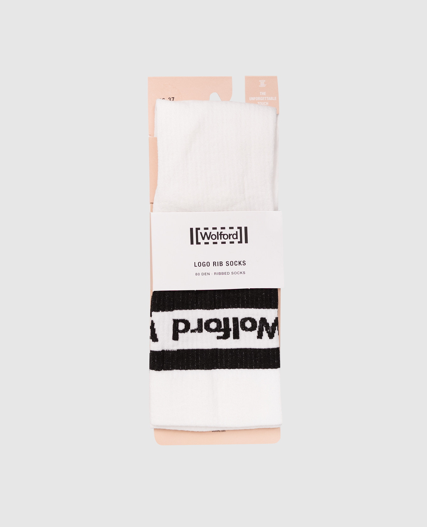 

White socks with logo pattern Wolford