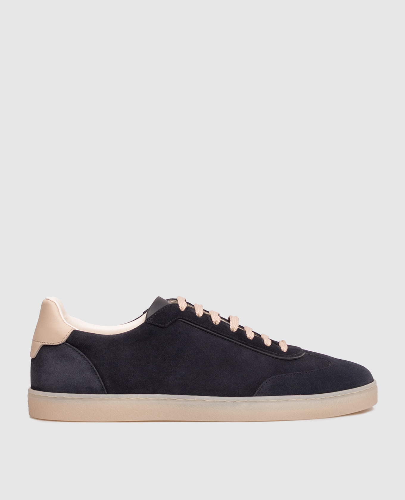 Navy suede sneakers