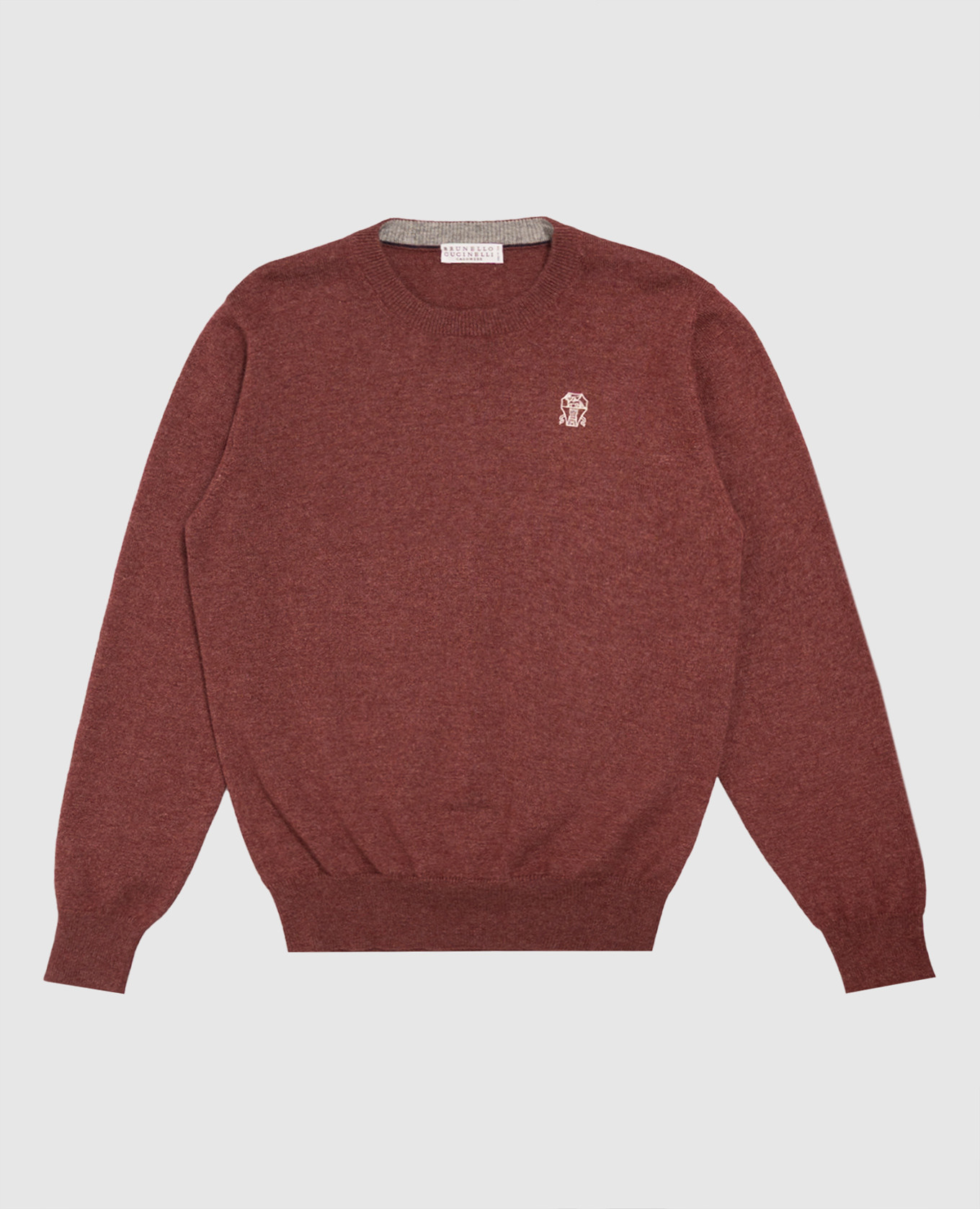 Children's burgundy cashmere jumper