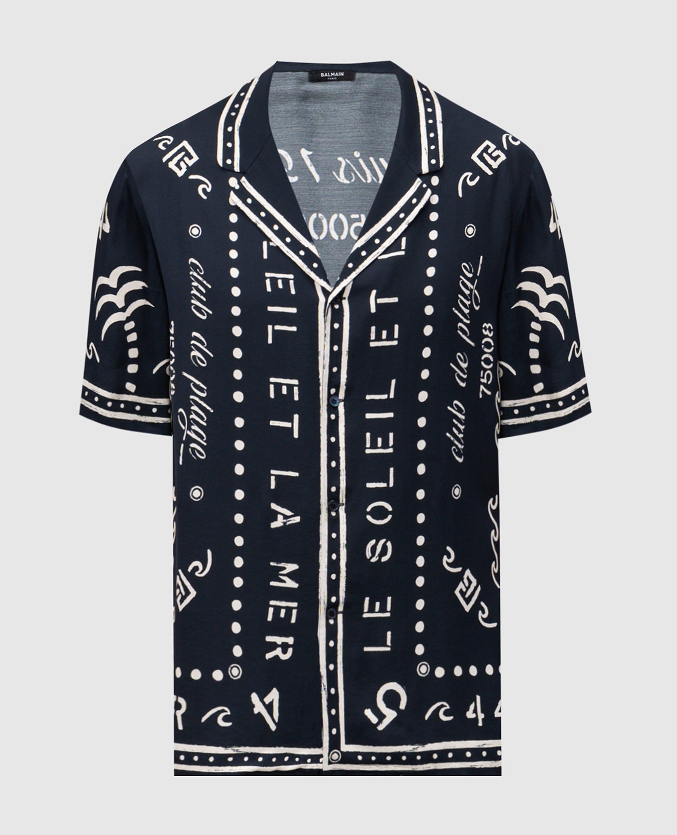 Blue shirt with print