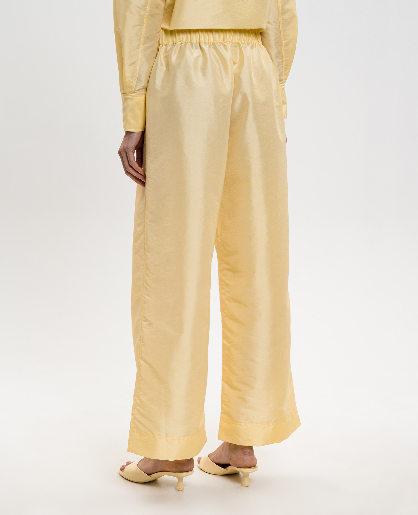 Yellow Arden Taffeta Pull On Pants Simkhai 4