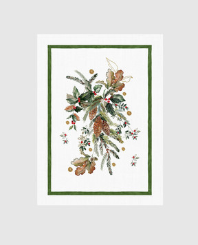 TESSITURA TOSCANA TELERIE White linen kitchen towel ETOILE NC250026020067