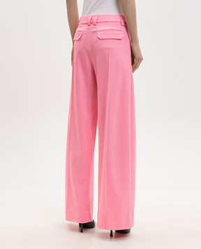David Koma Pink wool pants SS26DK04TR