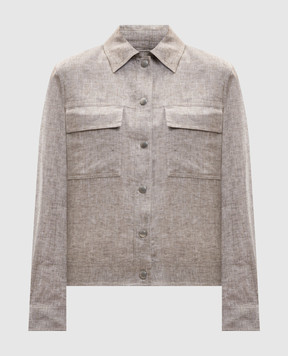 Peserico Beige linen jacket S25080D02600