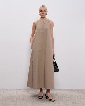 Agnona Brown maxi dress TR1109YU2114