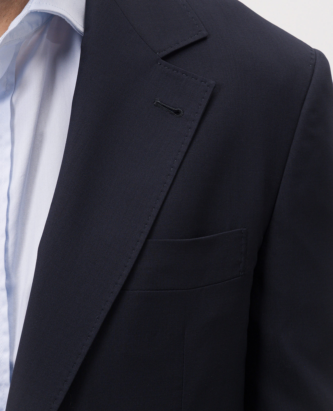Blue wool and silk suit Brunello Cucinelli 5