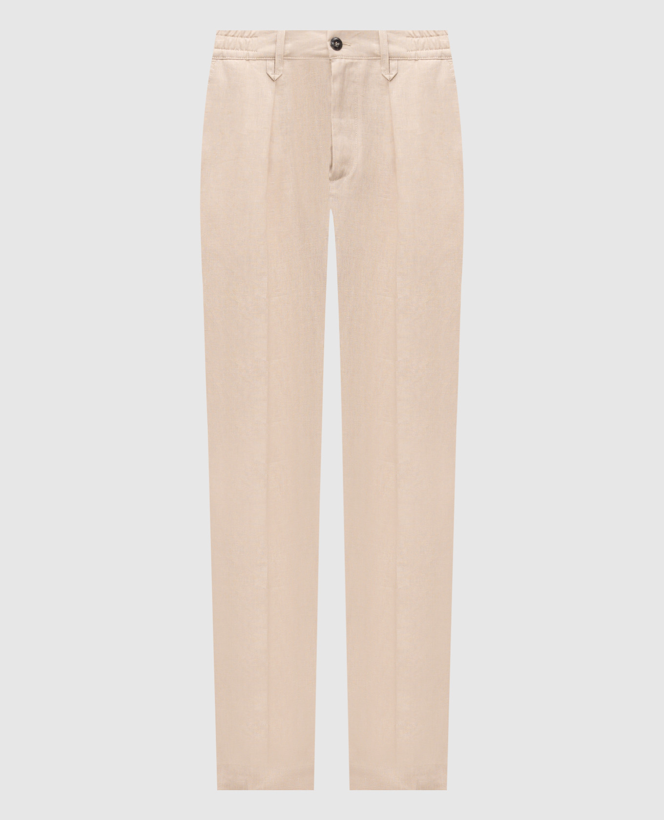 Beige Rapallo linen pants
