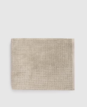 L'appartement Khaki terry towel TEXTURECOTTONBATHTOWEL